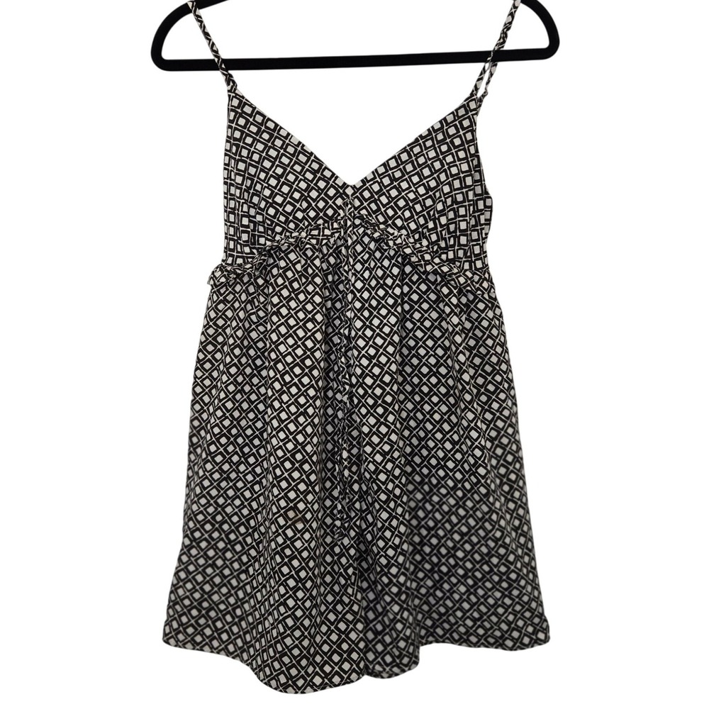 WT Urban Outfitters UO Womens Skort Dress XS Black White Geometric Y2K Romper
